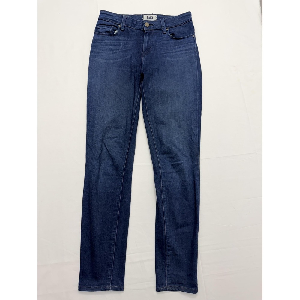 Paige Verdugo Ankle Jeans Womens 26 Blue‎ Dark Wash Mid Rise Slim 26x28 Denim